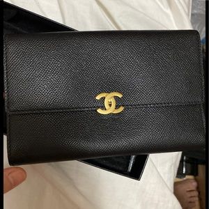 Authentic Chanel Semi Clutch Wallet
